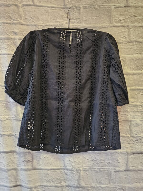 Bluse KAFFE schwarz "Mit Lochstickerei" – Bild 3