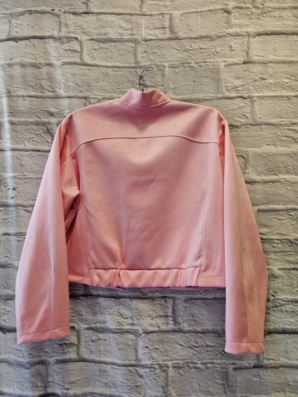 Kurze Jacke in Rosa " Velouroptik" – Bild 3
