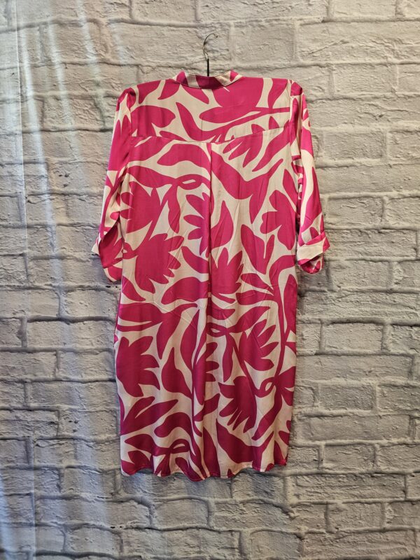 Viskosekleid "Pink/Hellbeige" – Bild 3