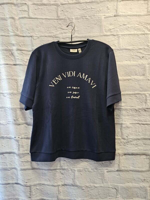 Sweatshirt mit Kurzarm FRANSA "Dunkelblau"