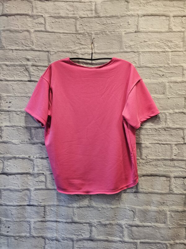 Kurzarm Sweatshirt "Pink mit Schriftzug CIAO" – Bild 2