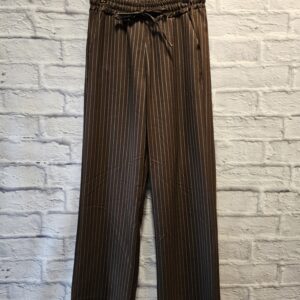 Hose gerade geschnitten „Braun mit Streifen“