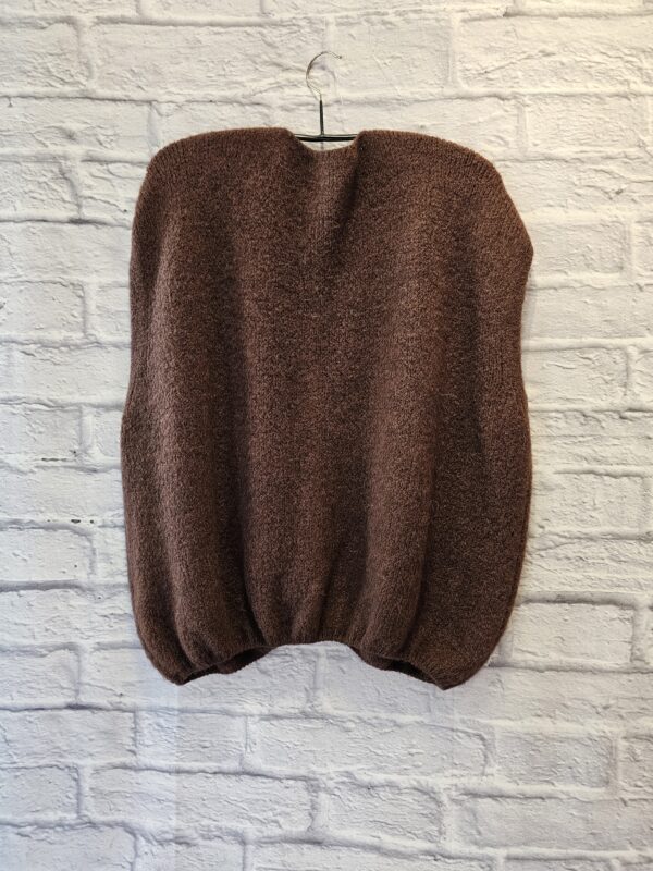 Strickweste in Braun "Oversize" – Bild 3