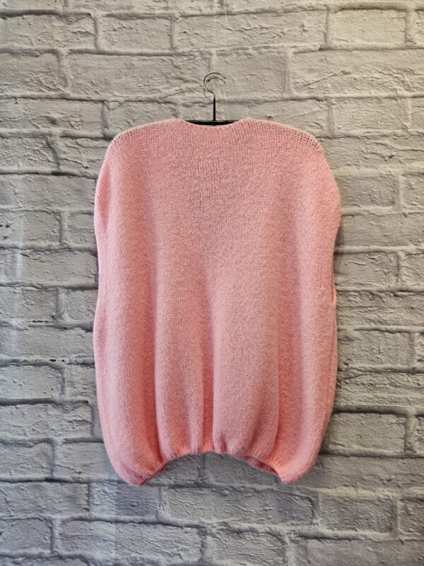 Strickweste in Rosa "Oversize" – Bild 3