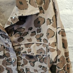 Jeansjacke in Taupe „Braun/Schwarz gemustert“