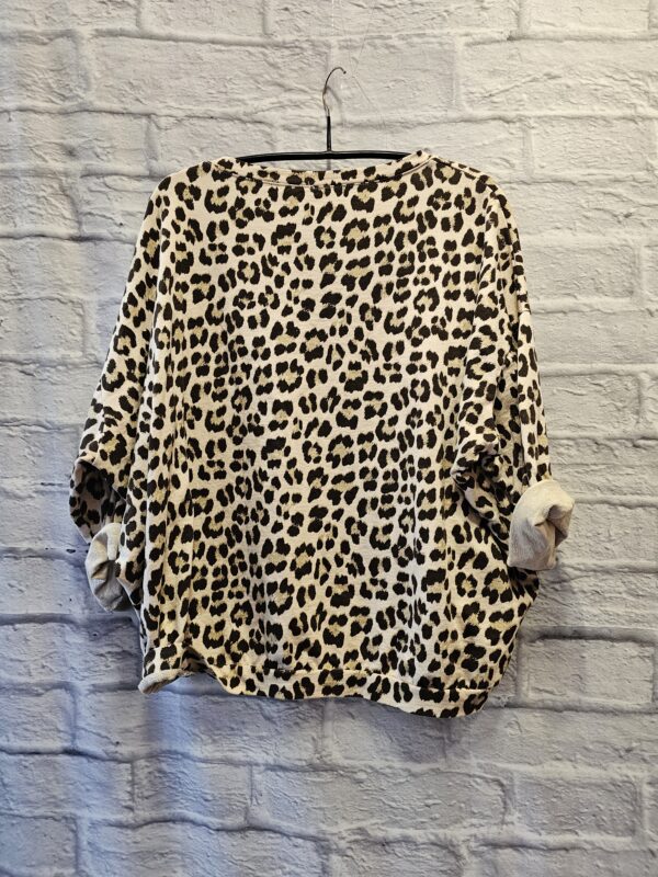 Leichtes Leosweatshirt "Mit Braun" – Bild 3