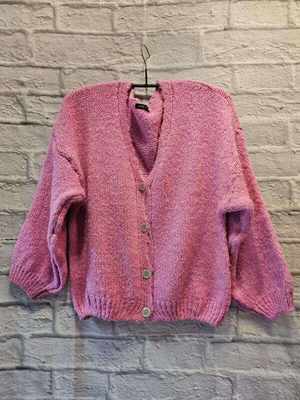 Strickjacke "Kräftiges Rosa"
