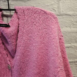 Strickjacke „Kräftiges Rosa“