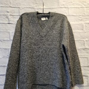 Pulli mit V-Ausschnitt KAFFE „Grau“