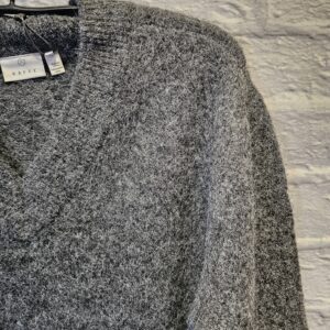 Pulli mit V-Ausschnitt KAFFE „Grau“