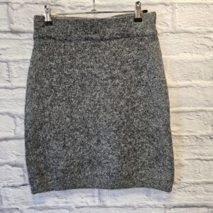 Kurzer Strickrock KAFFE „Grau“