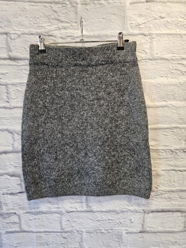 Kurzer Strickrock KAFFE "Grau"