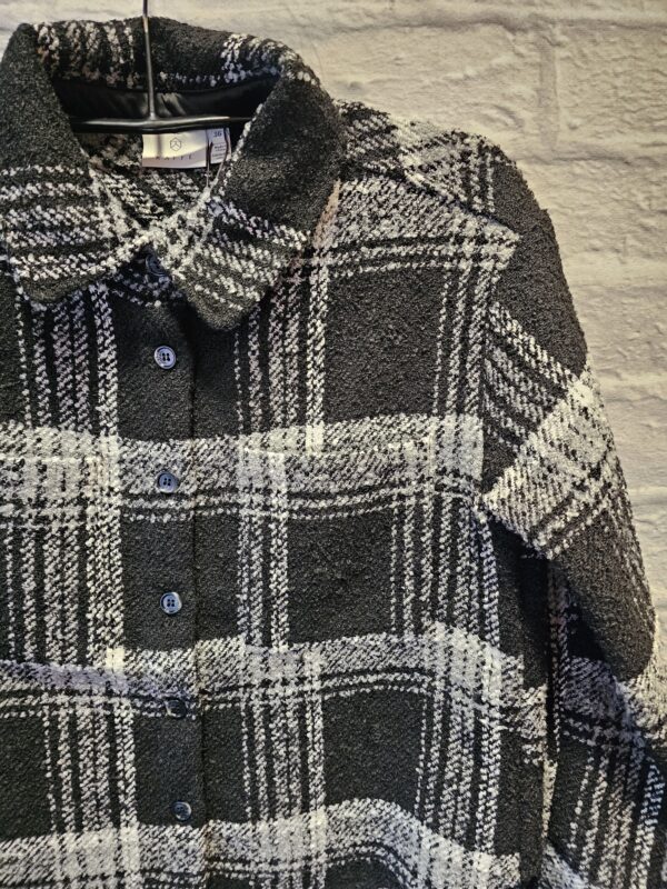 Kurze Jacke KAFFE "Schwarz/Grau kariert" – Bild 2