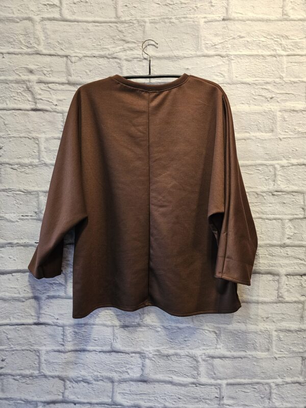 Leichtes Sweatshirt "Braun" – Bild 2