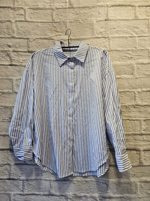 Bluse "Blau/Weiss gestreift"