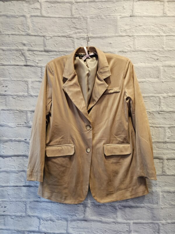 Blazer aus Velour "Beige"
