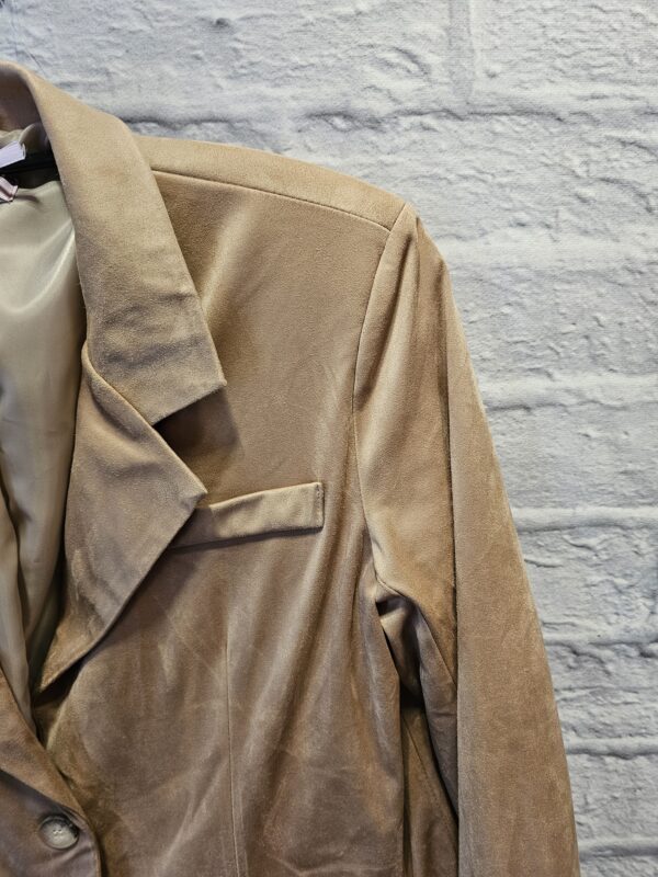 Blazer aus Velour "Beige" – Bild 2