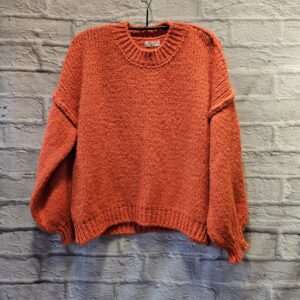 Pulli in Grobstrick „Orange“