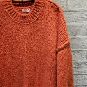 Pulli in Grobstrick „Orange“