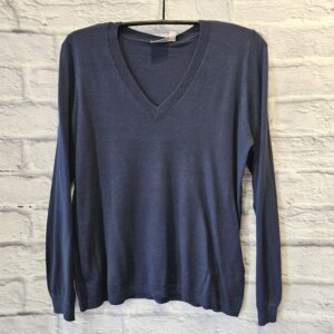 Leichter Pulli FRANSA mit V-Ausschnitt „Dunkelblau“
