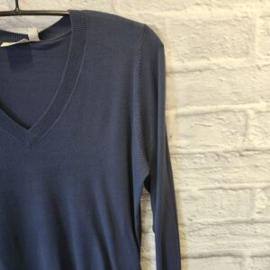Leichter Pulli FRANSA mit V-Ausschnitt „Dunkelblau“